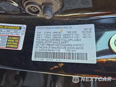 Zdjęcie 13 z 13 samochodu: 2019 HONDA CR-V EX VIN:5J6RW2H55KA011729 - miniatura