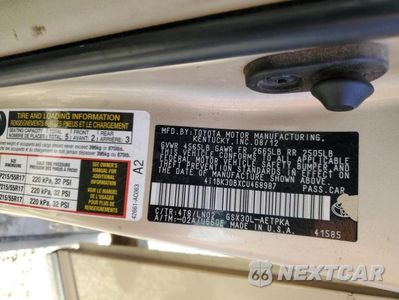 Zdjęcie 13 z 13 samochodu: 2012 TOYOTA AVALON LIMITED VIN:4T1BK3DBXCU468987 - miniatura