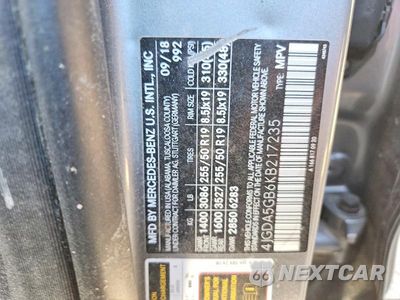 Zdjęcie 12 z 12 samochodu: 2019 MERCEDES-BENZ GLE 400 4MATIC VIN:4JGDA5GB6KB217235 - miniatura