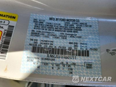 Zdjęcie 12 z 12 samochodu: 2015 LINCOLN MKZ HYBRID VIN:3LN6L2LU1FR601711 - miniatura
