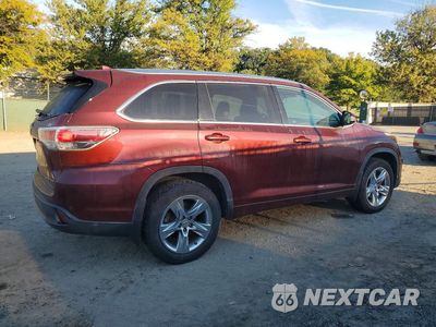 Trzecie zdjęcie samochodu z tyłu: 2015 TOYOTA HIGHLANDER LIMITED VIN:5TDDKRFH9FS124755 - miniatura