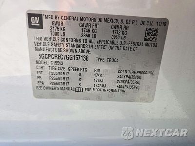 Zdjęcie 13 z 13 samochodu: 2016 CHEVROLET SILVERADO C1500 LT VIN:3GCPCREC7GG157138 - miniatura