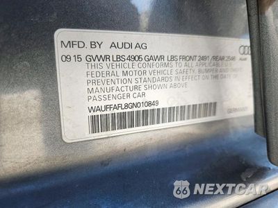Zdjęcie 12 z 12 samochodu: 2016 AUDI A4 PREMIUM PLUS S-LINE VIN:WAUFFAFL8GN010849 - miniatura