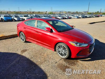 Czwarte zdjęcie samochodu z boku: 2018 HYUNDAI ELANTRA SPORT VIN:KMHD04LB5JU609094 - miniatura