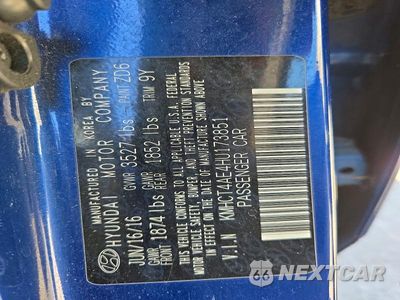 Zdjęcie 12 z 12 samochodu: 2017 HYUNDAI ACCENT SE VIN:KMHCT4AE4HU173851 - miniatura