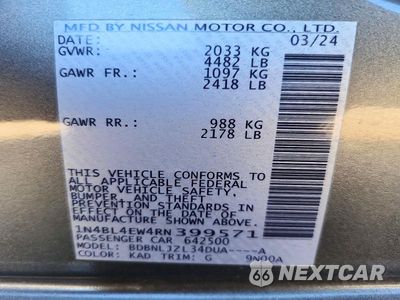 Zdjęcie 13 z 13 samochodu: 2024 NISSAN ALTIMA SL VIN:1N4BL4EW4RN399571 - miniatura