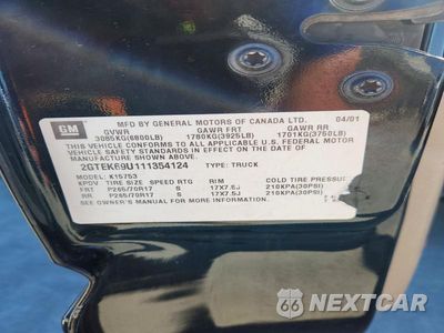 Zdjęcie 12 z 12 samochodu: 2001 GMC SIERRA K1500 C3 VIN:2GTEK69U111354124 - miniatura