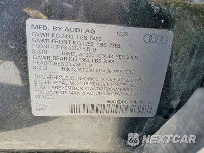 Zdjęcie 14 z 14 samochodu: 2023 AUDI Q5 PREMIUM 45 VIN:WA1GAAFY9P2075402 - miniatura