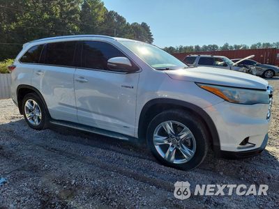 Czwarte zdjęcie samochodu z boku: 2016 TOYOTA HIGHLANDER HYBRID LIMITED VIN:5TDDCRFH4GS014128 - miniatura