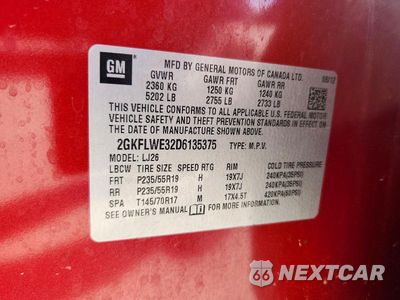 Zdjęcie 13 z 13 samochodu: 2013 GMC TERRAIN SLT VIN:2GKFLWE32D6135375 - miniatura