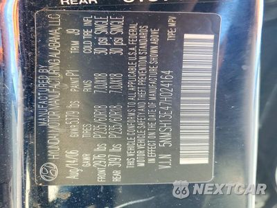 Zdjęcie 13 z 13 samochodu: 2007 HYUNDAI SANTA FE SE VIN:5NMSH13E47H024164 - miniatura
