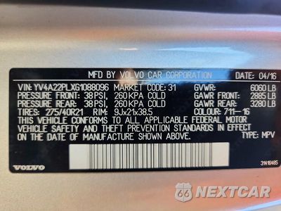 Zdjęcie 13 z 13 samochodu: 2016 VOLVO XC90 T6 VIN:YV4A22PLXG1088096 - miniatura