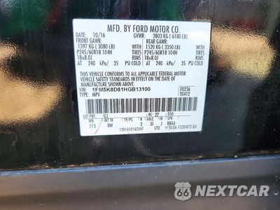 Zdjęcie 12 z 12 samochodu: 2017 FORD EXPLORER XLT VIN:1FM5K8D81HGB13100 - miniatura