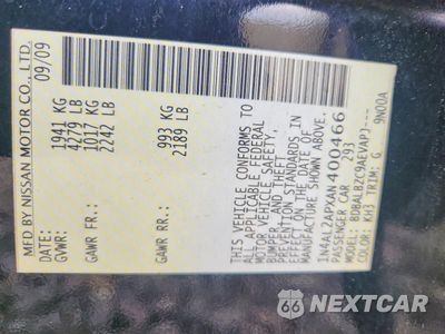 Zdjęcie 12 z 12 samochodu: 2010 NISSAN ALTIMA 2.5 VIN:1N4AL2APXAN400466 - miniatura