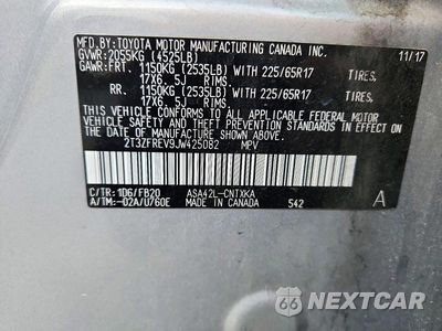 Zdjęcie 13 z 13 samochodu: 2018 TOYOTA RAV4 LE VIN:2T3ZFREV9JW425082 - miniatura