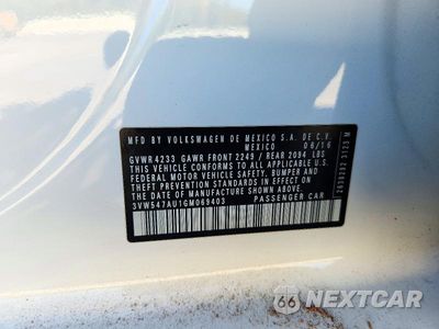 Zdjęcie 12 z 12 samochodu: 2016 VOLKSWAGEN GTI S/SE VIN:3VW547AU1GM069403 - miniatura