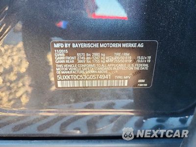 Zdjęcie 13 z 13 samochodu: 2016 BMW X5 XDR40E VIN:5UXKT0C53G0S74941 - miniatura
