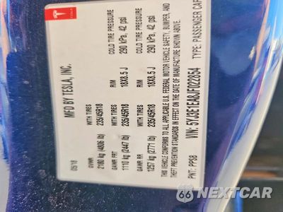 Zdjęcie 12 z 12 samochodu: 2018 TESLA MODEL 3 VIN:5YJ3E1EA8JF022854 - miniatura