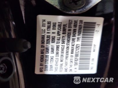 Zdjęcie 12 z 12 samochodu: 2014 HONDA CIVIC EXL VIN:19XFB2F90EE212921 - miniatura