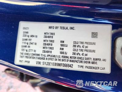 Zdjęcie 12 z 12 samochodu: 2021 TESLA MODEL 3 VIN:5YJ3E1EB9MF066942 - miniatura
