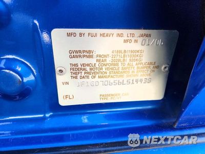 Zdjęcie 12 z 12 samochodu: 2006 SUBARU IMPREZA WRX STI VIN:JF1GD70656L514438 - miniatura