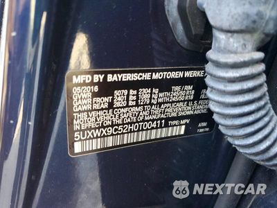 Zdjęcie 13 z 13 samochodu: 2017 BMW X3 XDRIVE28I VIN:5UXWX9C52H0T00411 - miniatura