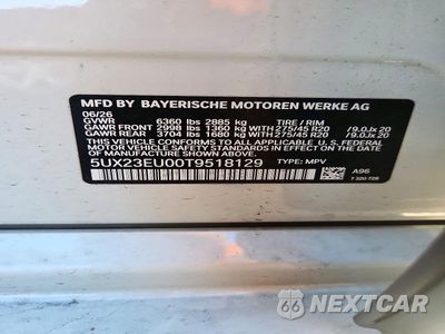 Zdjęcie 13 z 13 samochodu: 2026 B M W X SERIES X5 4D SUV 40I XDRIVE MSPORT VIN:5UX23EU00T9518129 - miniatura