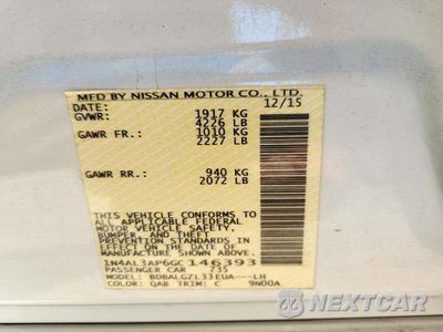Zdjęcie 13 z 13 samochodu: 2016 NISSAN ALTIMA 2.5 S VIN:1N4AL3AP6GC146393 - miniatura