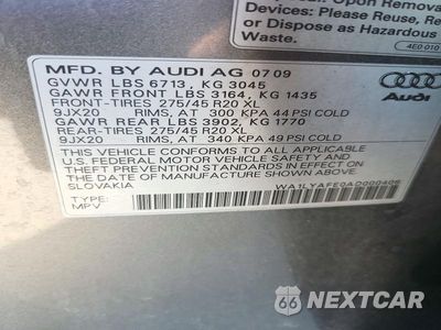 Zdjęcie 13 z 13 samochodu: 2010 AUDI Q7 PREMIUM PLUS VIN:WA1LYAFE0AD000406 - miniatura