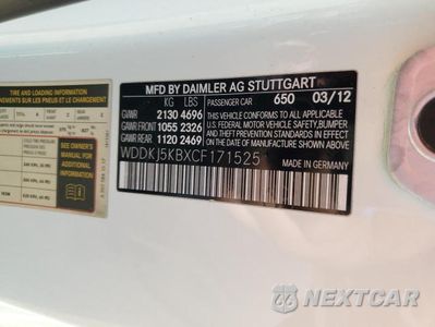 Zdjęcie 12 z 12 samochodu: 2012 MERCEDES-BENZ E 350 VIN:WDDKJ5KBXCF171525 - miniatura