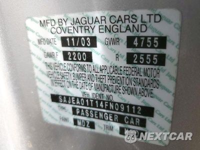 Zdjęcie 13 z 13 samochodu: 2004 JAGUAR S-TYPE VIN:SAJEA01T14FN09112 - miniatura