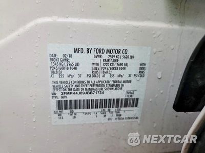 Zdjęcie 14 z 14 samochodu: 2018 FORD EDGE SEL VIN:2FMPK4J89JBB71734 - miniatura