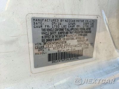 Zdjęcie 13 z 13 samochodu: 2017 NISSAN VERSA 1.6 S VIN:3N1CN7AP3HL816236 - miniatura