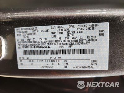 Zdjęcie 14 z 14 samochodu: 2024 FORD ESCAPE PLATINUM VIN:1FMCU9JA0RUB26843 - miniatura