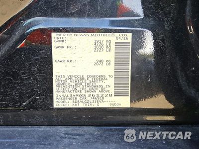 Zdjęcie 12 z 12 samochodu: 2016 NISSAN ALTIMA 2.5 S VIN:1N4AL3AP8GN361228 - miniatura