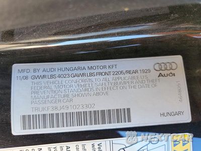 Zdjęcie 13 z 13 samochodu: 2009 AUDI TT VIN:TRUKF38J491023302 - miniatura