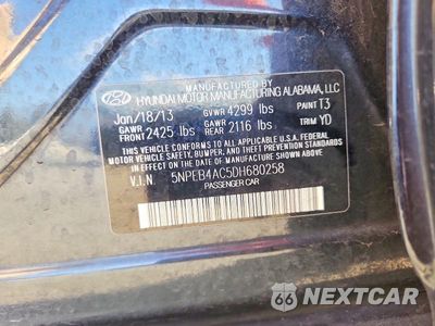 Zdjęcie 12 z 12 samochodu: 2013 HYUNDAI SONATA GLS VIN:5NPEB4AC5DH680258 - miniatura