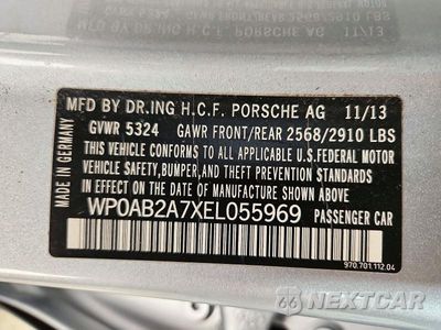 Zdjęcie 12 z 12 samochodu: 2014 PORSCHE PANAMERA S VIN:WP0AB2A7XEL055969 - miniatura