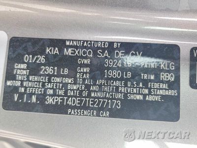 Zdjęcie 12 z 12 samochodu: 2026 KIA K4 LXS VIN:3KPFT4DE7TE277173 - miniatura