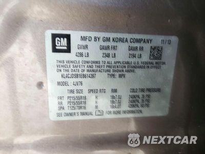 Zdjęcie 13 z 13 samochodu: 2014 BUICK ENCORE PREMIUM VIN:KL4CJDSB1EB614397 - miniatura