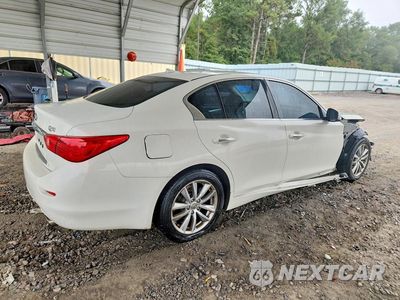 Trzecie zdjęcie samochodu z tyłu: 2017 INFINITI Q50 3.0T PREMIUM VIN:JN1EV7AP2HM742838 - miniatura
