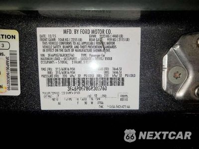 Zdjęcie 12 z 12 samochodu: 2016 FORD FUSION S VIN:3FA6P0G78GR302760 - miniatura