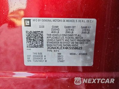 Zdjęcie 14 z 14 samochodu: 2019 CHEVROLET EQUINOX LT VIN:3GNAXLEX4KS558623 - miniatura