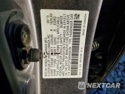 Zdjęcie 13 z 13 samochodu: 2019 HONDA CIVIC LX VIN:2HGFC2F66KH589189 - miniatura