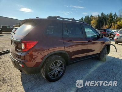 Trzecie zdjęcie samochodu z tyłu: 2020 HONDA PASSPORT EXL VIN:5FNYF8H59LB006286 - miniatura