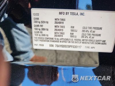 Zdjęcie 14 z 14 samochodu: 2023 TESLA MODEL Y VIN:7SAYGDEE9PF636117 - miniatura