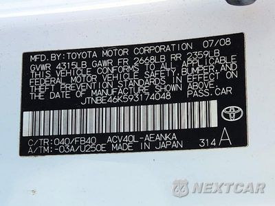 Zdjęcie 12 z 12 samochodu: 2009 TOYOTA CAMRY LE VIN:JTNBE46K593174048 - miniatura