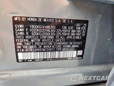 Zdjęcie 13 z 13 samochodu: 2026 HONDA HR-V SPORT VIN:3CZRZ2H50TM734917 - miniatura