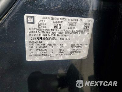 Zdjęcie 13 z 13 samochodu: 2016 CHEVROLET EQUINOX LT VIN:2GNFLFEK0G6190034 - miniatura