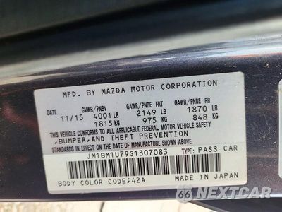 Zdjęcie 13 z 13 samochodu: 2016 MAZDA 3 SPORT VIN:JM1BM1U79G1307083 - miniatura